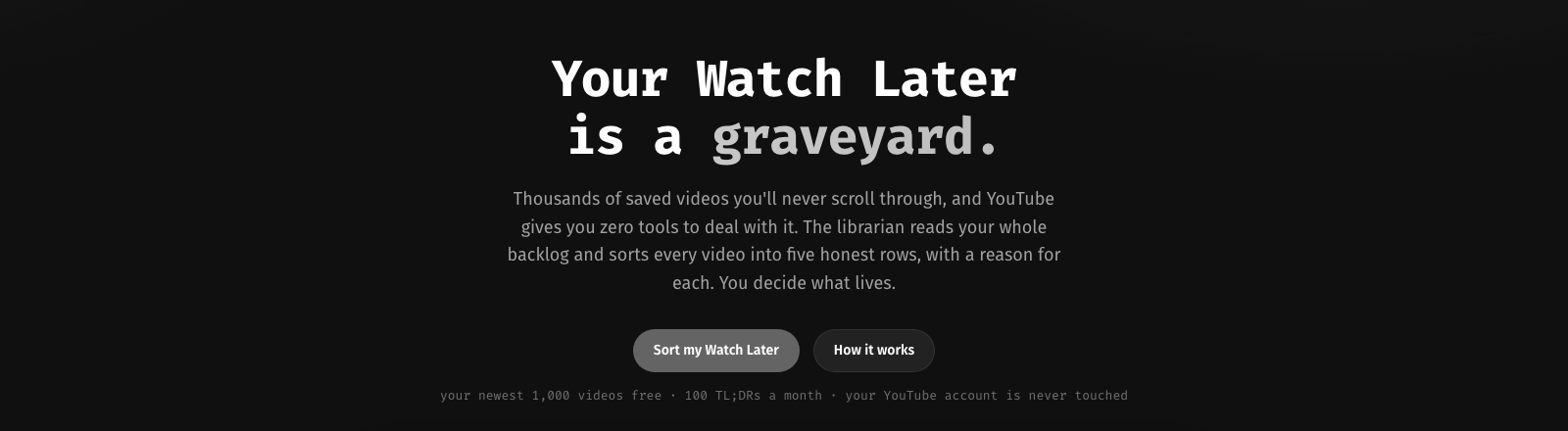 watch-later-web project screenshot